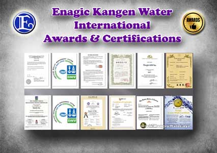 kangen water awards certifications